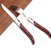 Nordic retrogression 2Pcs Knife And Fork Wooden Handle Cutlery With Wooden Handel stainless steel wholesale steak knife and fork