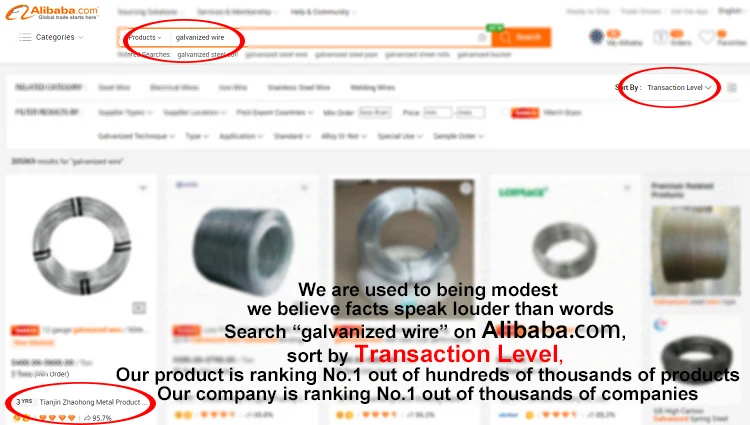 Factory Low Price Galvanized Wire,BWG20 21 22 Galvanized Iron Wire/ Galvanized wire