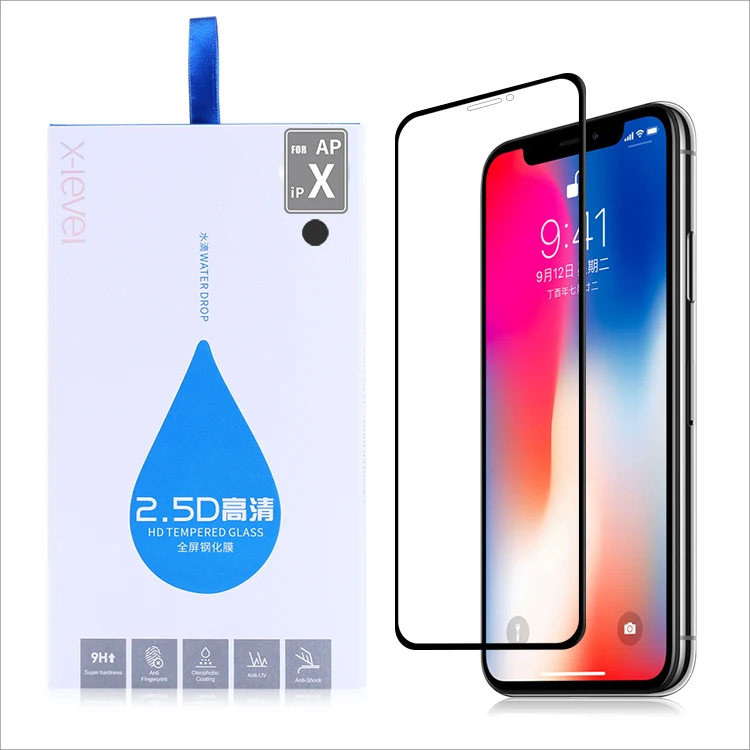 [xlevel] Wholesale 2.5d Hd Full Tempered Glass Screen Protector For