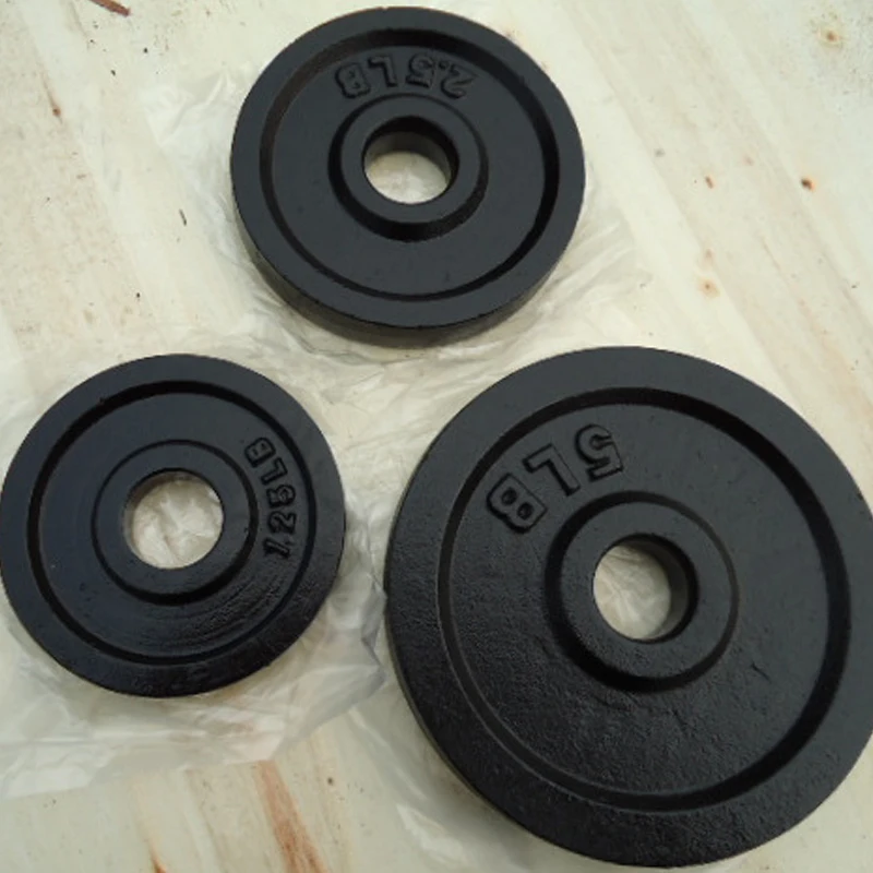 2" Black Painted Barbell Plates 50mm Cast Iron Weight Plates Set Buy