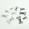 custom made two part combined zinc alloy hook and eye button closure for bra