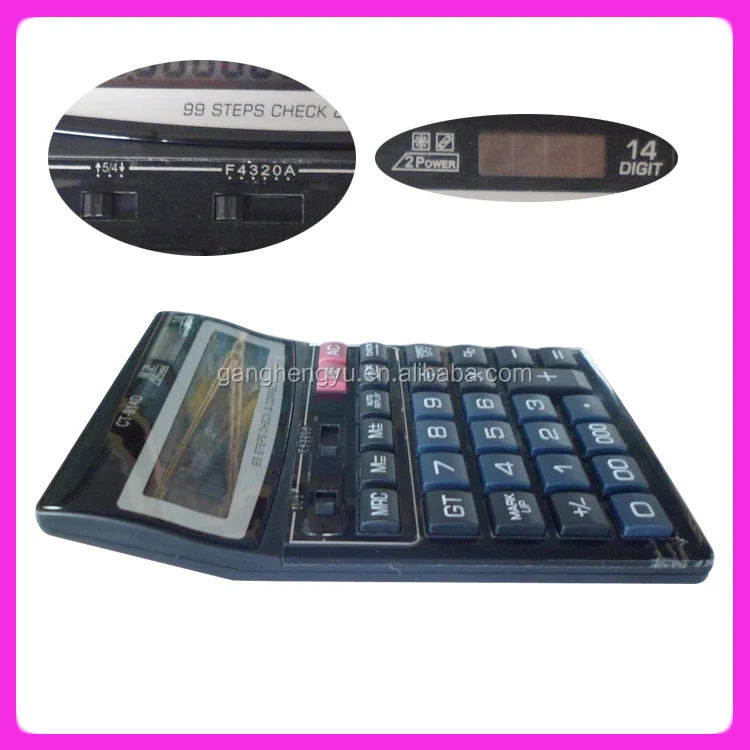14 Digit Two Way Power Electronic Business Calculator,High Power