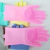 Food Grade Silicone Cleaning Sponge Dishwashing Brush Magic Gloves