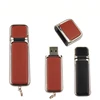Leather USB Flash Drive pen drive 128MB 256M 512M 1GB 2GB 4GB 8GB 16GB 32GB 64GB commercial fashion Memory stick u disk
