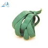 green Horizontal grain woven elastic band,polyester woven elastic for garment