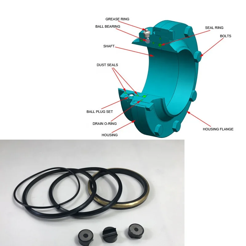 Rotary High Pressure Hydraulic 1002/1502 Swivel Joint Repair Seal Kit