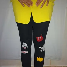 Sport Nylon Punk Leggings Rushed Cartoon Mid Cotton Bamboo Fiber Leggins 2016 South Korea Shopping Fashion