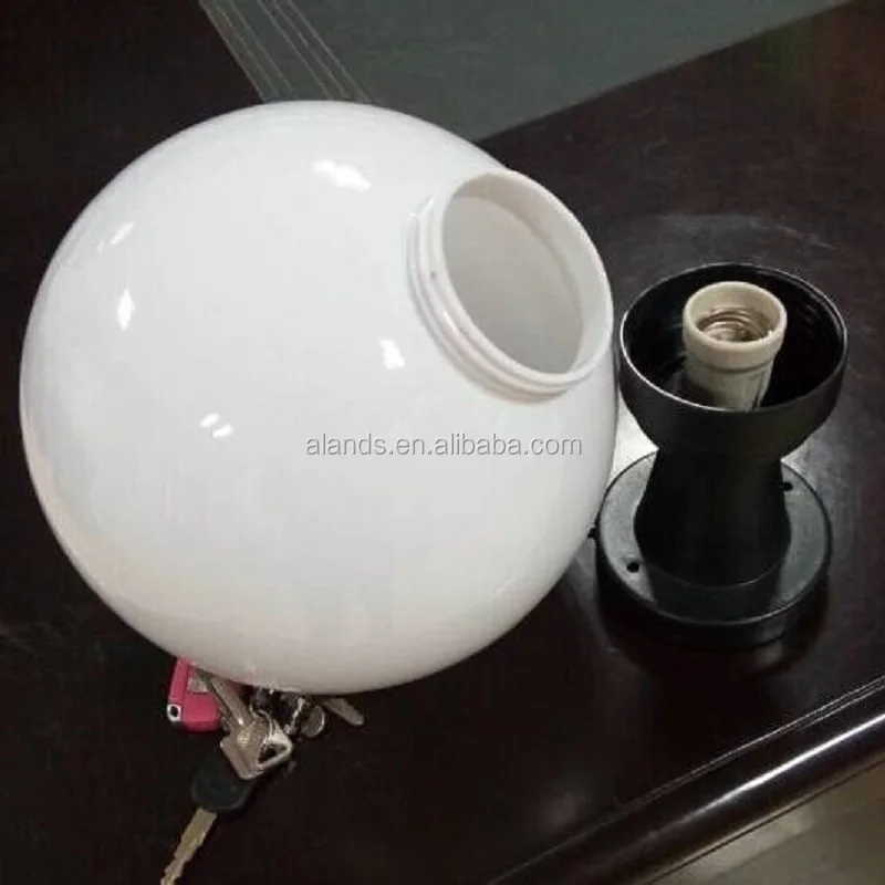 white acrylic globe lamp covers