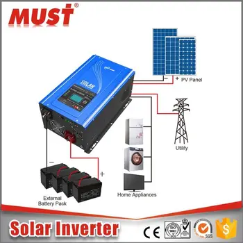 2000w Power Inverter With Charger Dc 12v 24v 48v Converter To Ac 110v ...