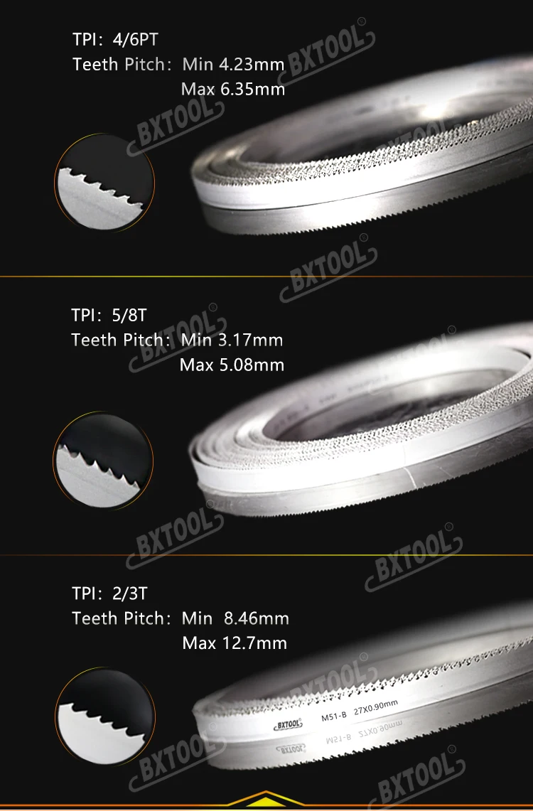 Bxtoolm51 Band Saw Blade For Cutting Hard Metal 27*0.90mm Inch 1*0.035 Manufacture Buy Band
