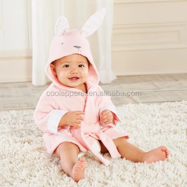 baby hooded bathrobe