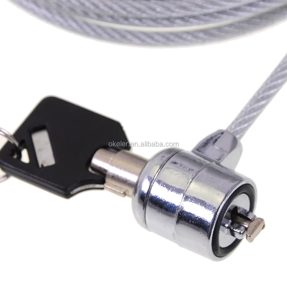 Alloy Notebook Laptop Chain Security Cable Lock For Computer Hp Dell