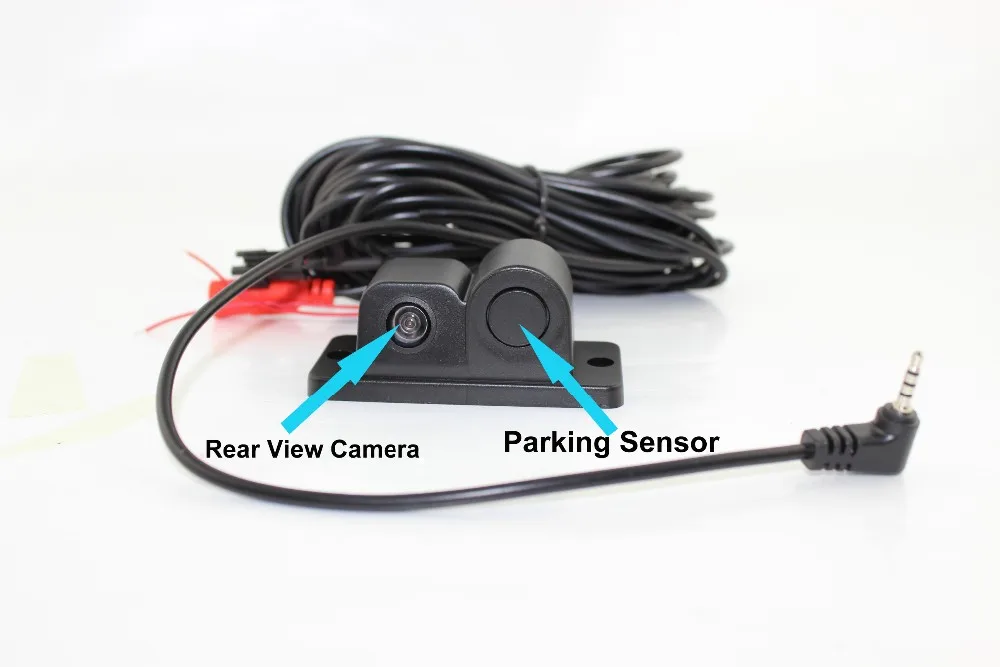 car reverse parking camera kit with DVR rear view mirror