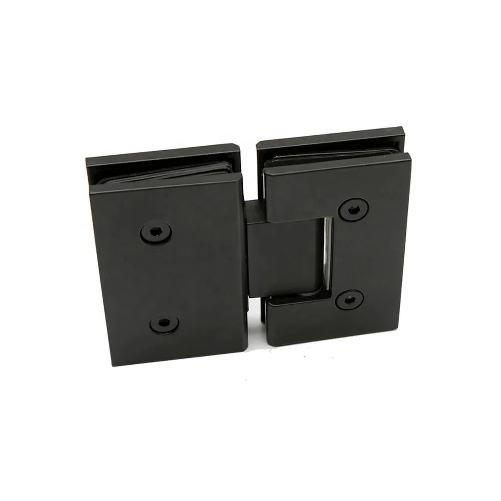 Heavy Duty Adjustable Bathroom Hardware Black Coating Shower Door Pivot ...