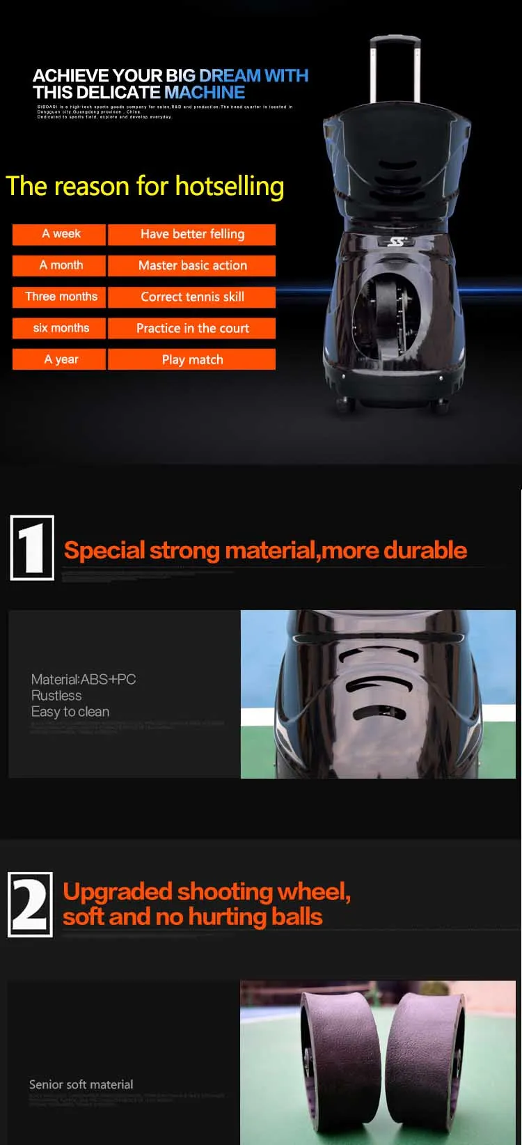 Silent Partner Tennis Ball Machine For Sale Siboasi Dongguan Buy