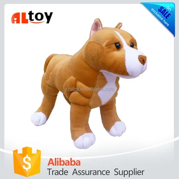 stuffed pit bull toy