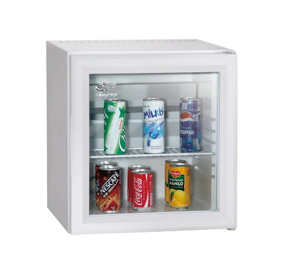 Kulkas Mini dengan Pintu Kaca Transparan