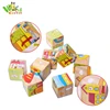 Custom mental toys cubic fun 3d puzzle wooden cube puzzle construction toys adult jigsaw puzzles