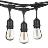 48FT Outdoor Light String E26 E27 S14 Edison Bulb included Christmas Waterproof LED String Light