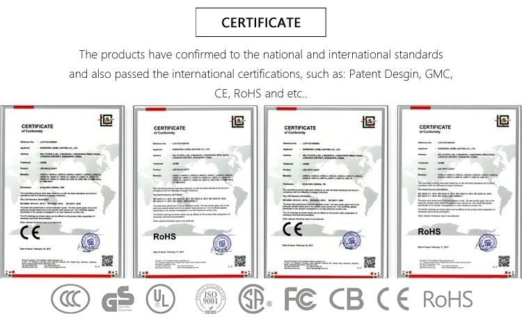 certificate led t bulbs