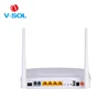 Media converter,fiber optic node,4FE+2POTS+WiFi router FTTH GPON ONU support PPPOE/DHCP server