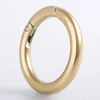 Fashion design custom brass polished metal O ring bag buckle for men