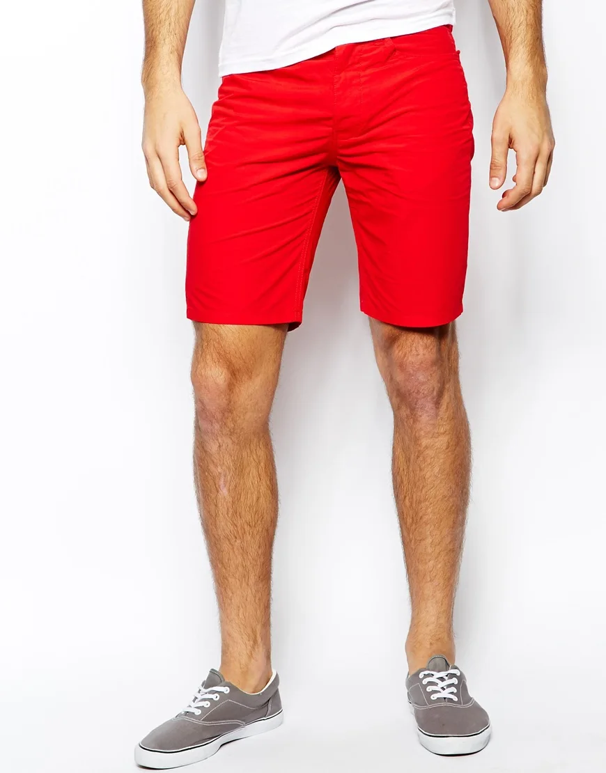 red chino shorts