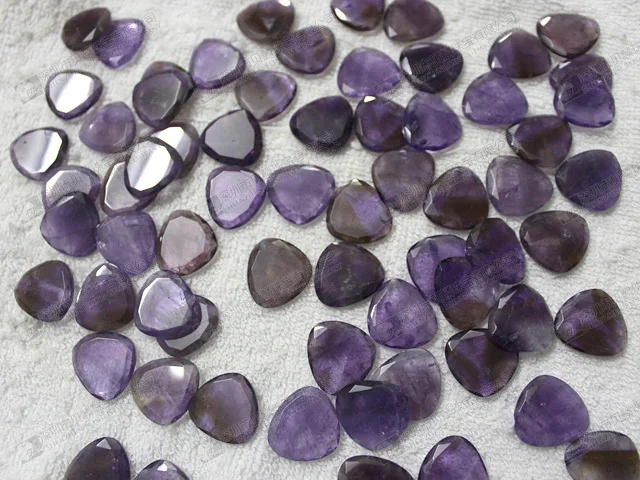 45 Amatistas alrededor de facetado 5 mm redondo real amatista