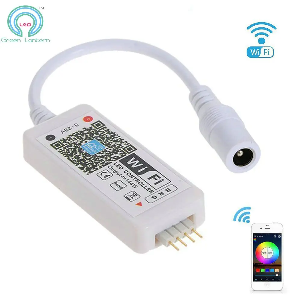 Hot sale Mini WiFi LED Smart Controller for RGB LED Strip Light Suitable for Android and IOS System Mobile Phone APP