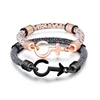 Fashion Personality Custom Snake Pattern Stainless Steel Couple Stretch Bracelet Wholesale