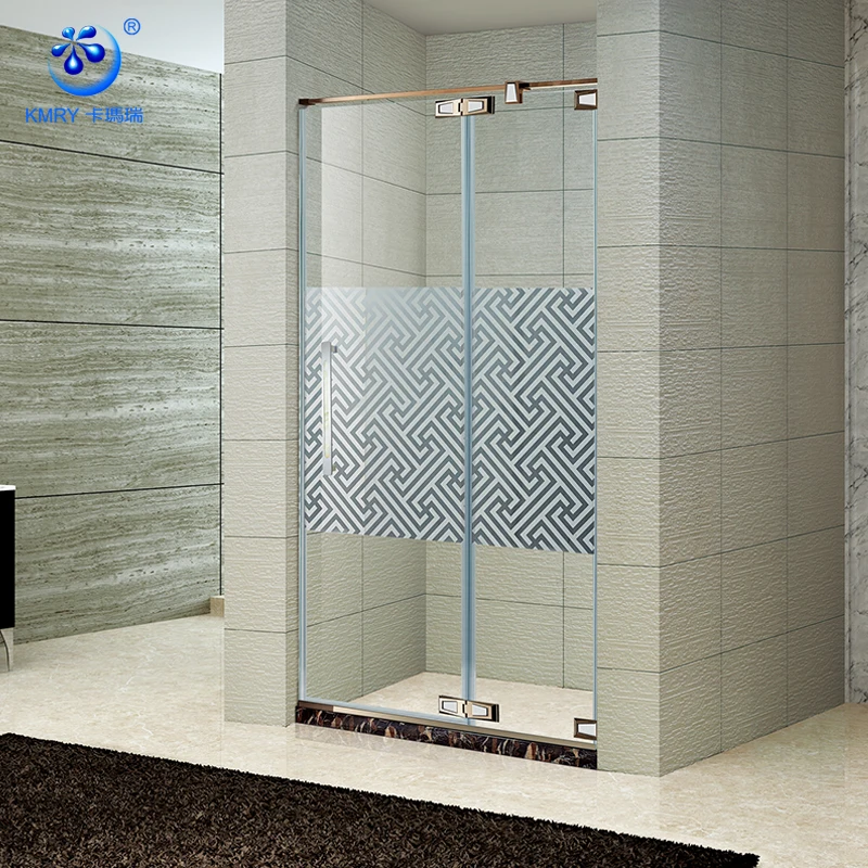 2018 Clean Glass Opaque Bathroom Shower Glass Frameless Shower Screen