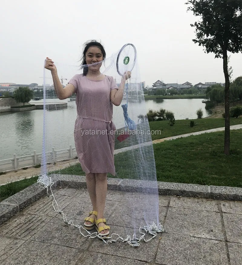 Net Fishing Hand Throwing Net Special Aluminum Ring TI AuxiliaryRe C8G0 C7T3 