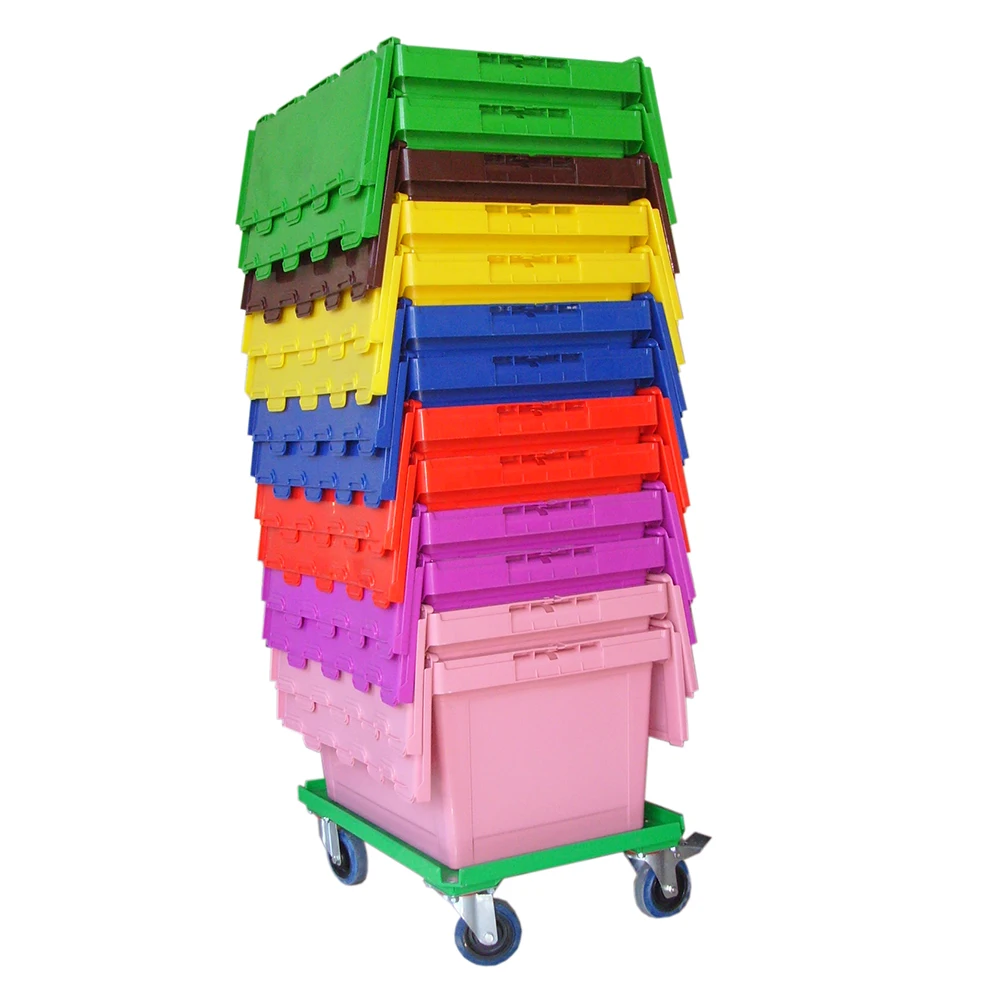 Heavy Duty 4 Wheels Dolly Plastic Storage Moving Dolly With Tote Skate