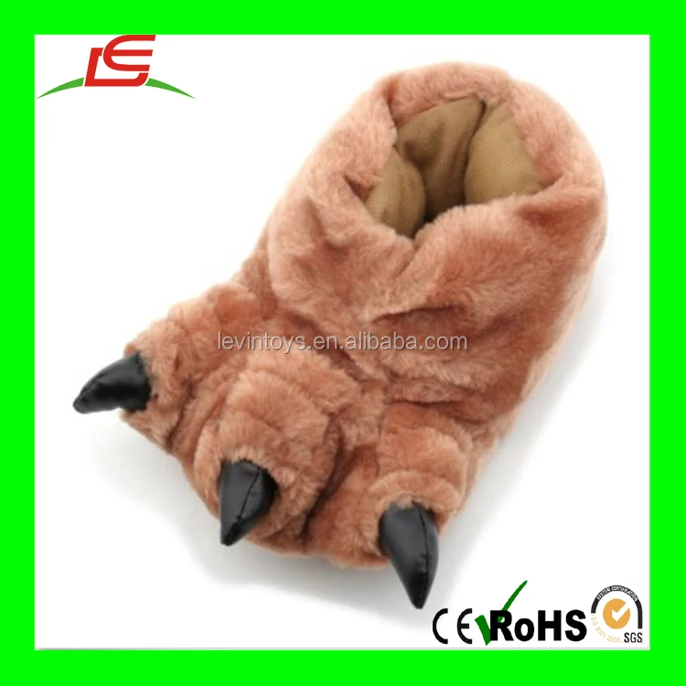 71 big feet foot animal bear claw paw plush home indoor slippers
