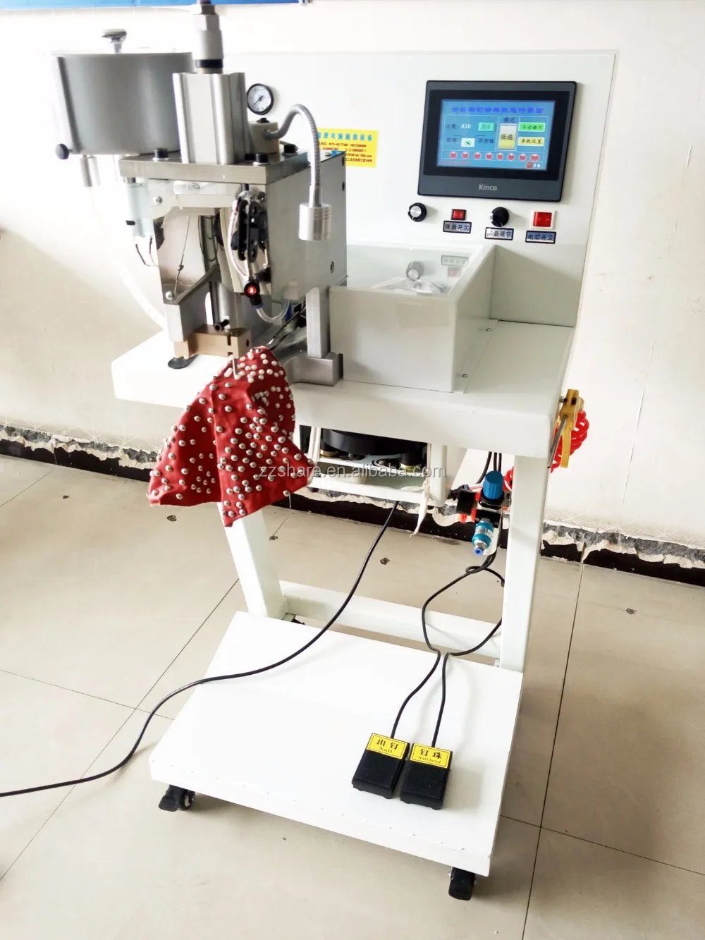 Máquina de fijación de perlas Máquina automática de cuentas de perlas ...