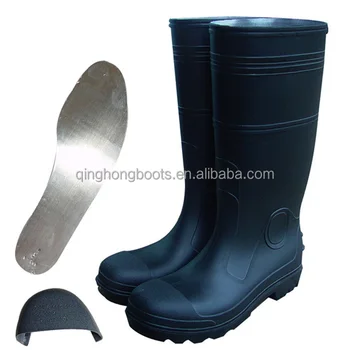 plastic toe cap boots