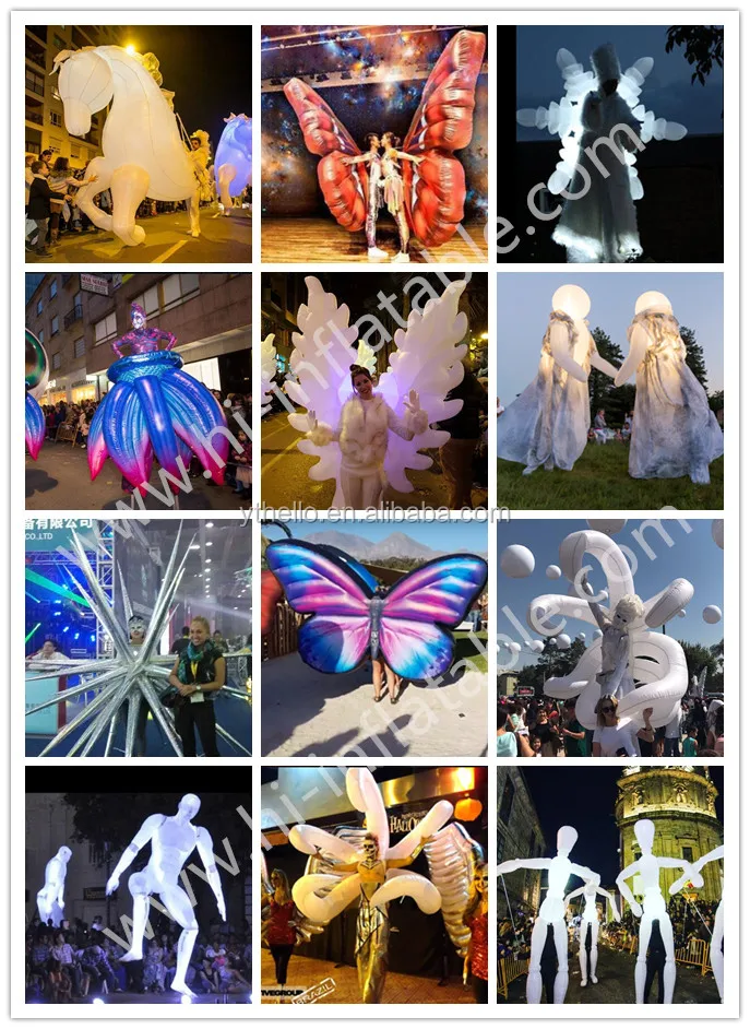 Hot-sale event model use inflatable adults costume wing