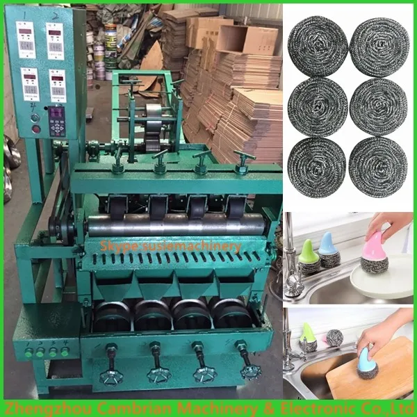 kitchen scourer making machine