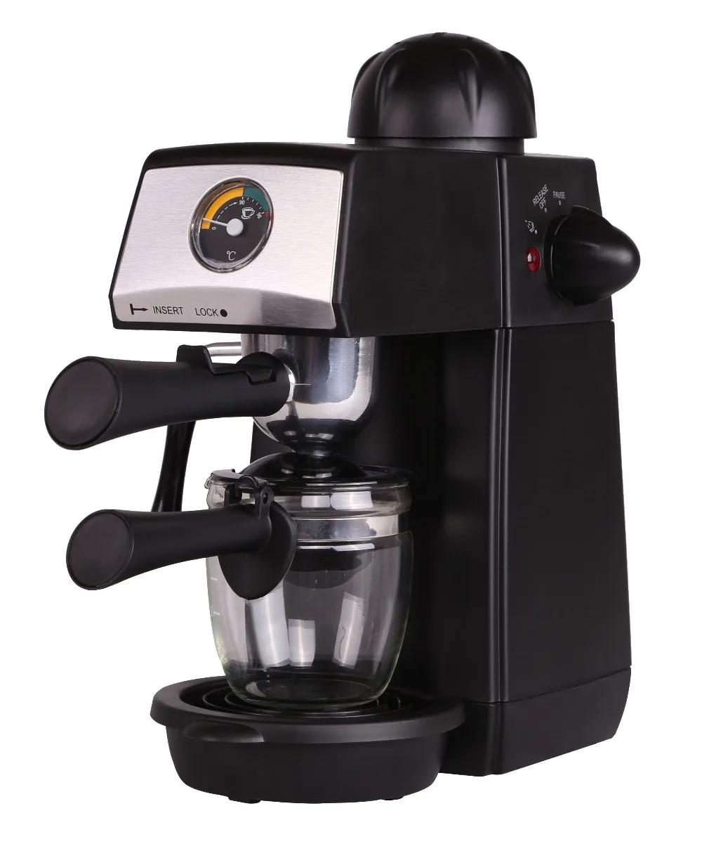 Steam Driven 4 Cup 5 Bar Pressure Espresso And Latte Coffee Maker By ...