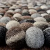 FSRR-002 Stone Pebble Rug 100% New Zealand Wool Eco-friendly felted and stitched by talented and skilled women artisans of Nepal
