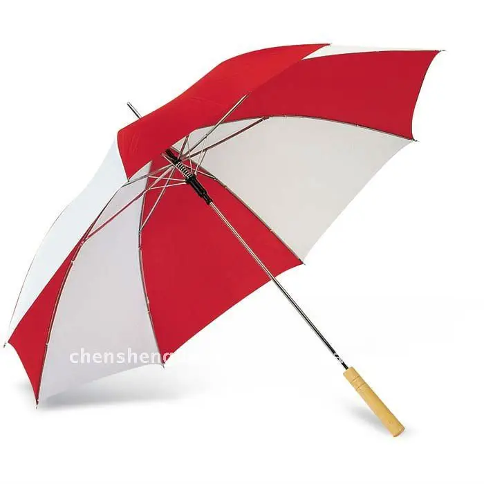 red and white umbrella