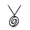 ECLIPSE NECKLACE Chemical Molecule Pendant Necklace Optical Illusion Pieces Design For Men Women Black Gold Silver