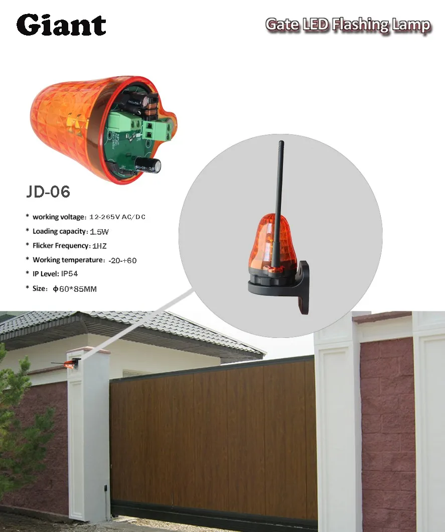 Automatic Gate Led Warning Flashing Light Alarm Lamp For Gate Buy