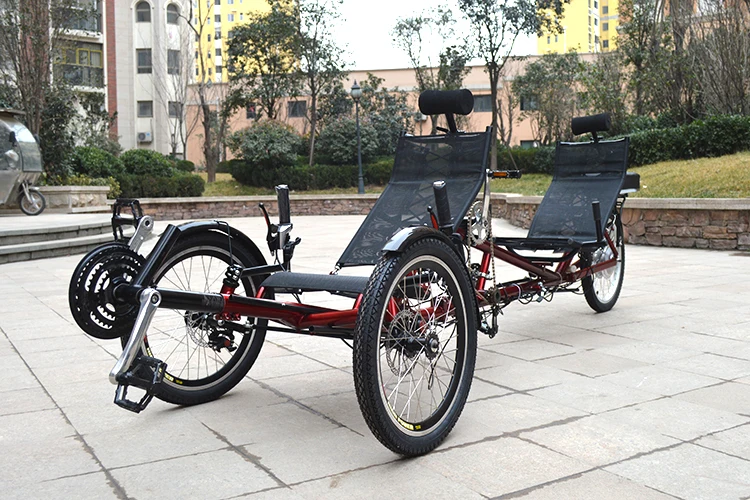 electric tandem recumbent trike