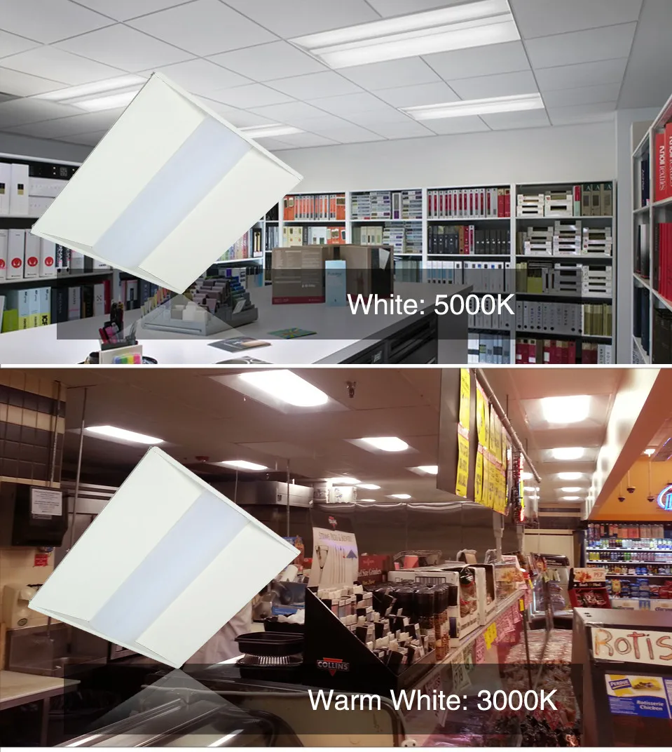 backlit panel lamp 2x4 troffer led celling light