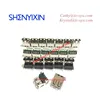 (USB Connector for PCB ) New 4P USB AF 90 degree copper black rubber straight feet with curling