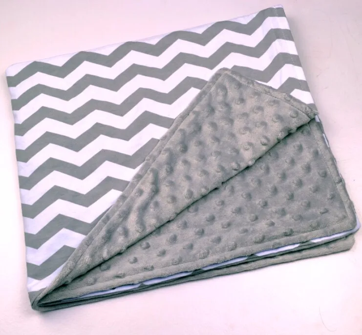 Wholesale Baby Chevron Minky Blanket Knitting Baby Minky Blanket,Baby