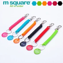 M Square 1 Pcs Lanyard Keychain Anti Lost Wallet Phone Strap Cell Key Chain Spring Key Ring Holder Strap