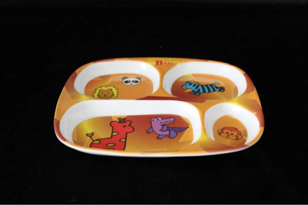 9.2inch melamine little bear plate