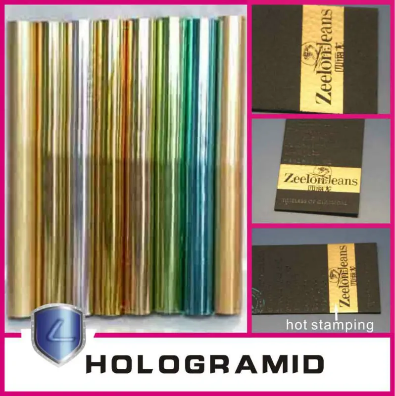 Color electrochemical aluminum hot stamping paper, electrochemical aluminum hot stamping foil, hot stamping is appropriate